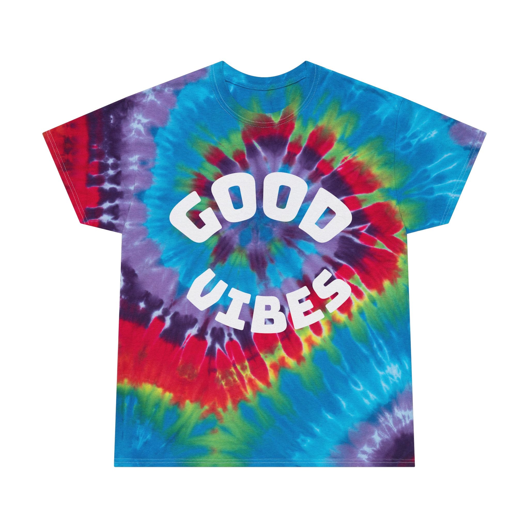 Spiral Tie-Dye Tee | Good Vibes Shirt, Chill Style, Summer Fashion, Festival Wear, Unique Gift